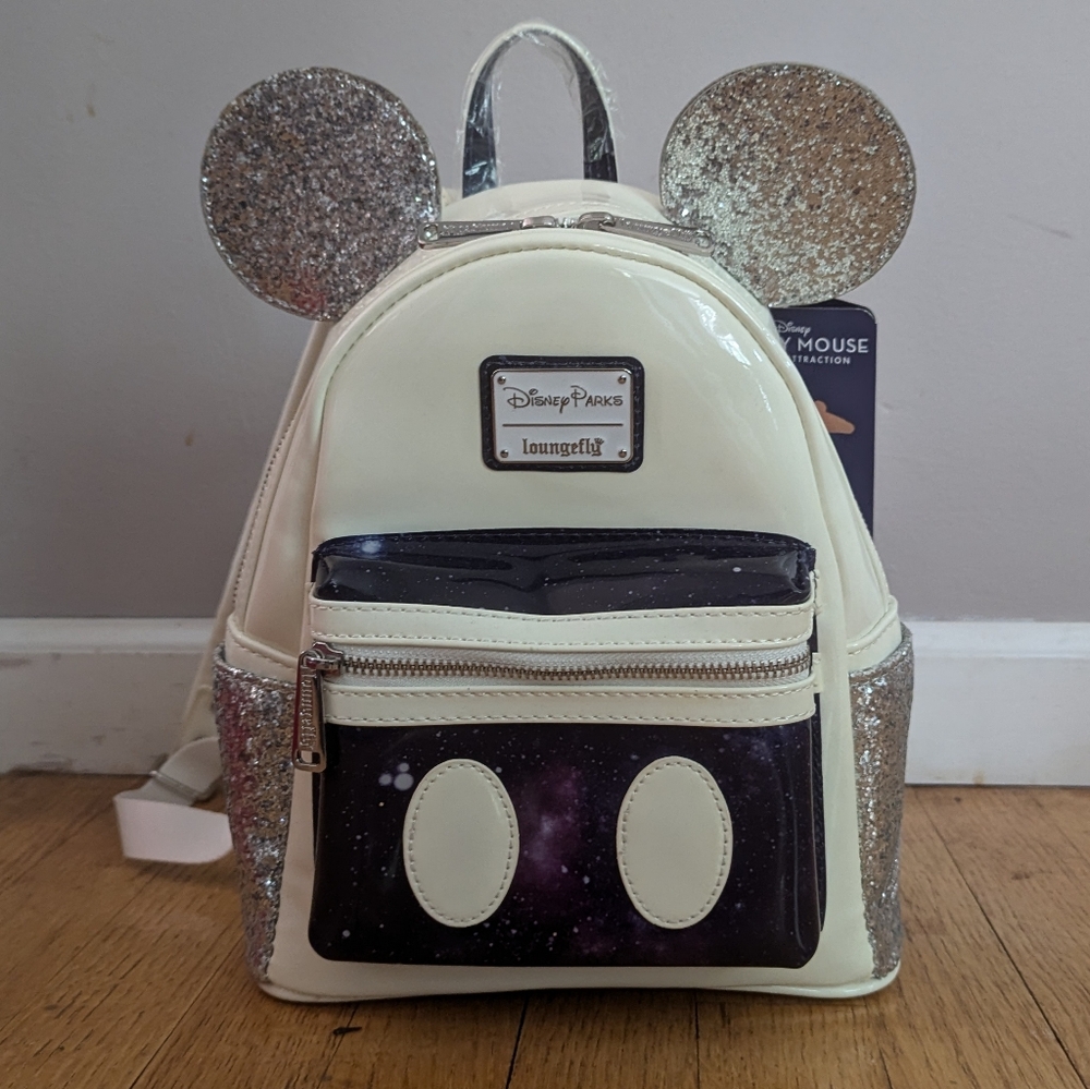 Loungefly Disney Space Mountain Mickey Mouse Main Attraction Backpack BNWT